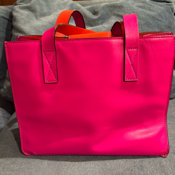 Kate Spade New York Hot Pink Leather Small Tote Bag - Picture 7 of 11